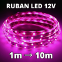 Bande LED 12V kit complet rose