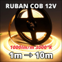 Ruban LED COB haute luminosité 3000K