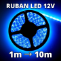 Bandeau LED bleu 12V kit complet